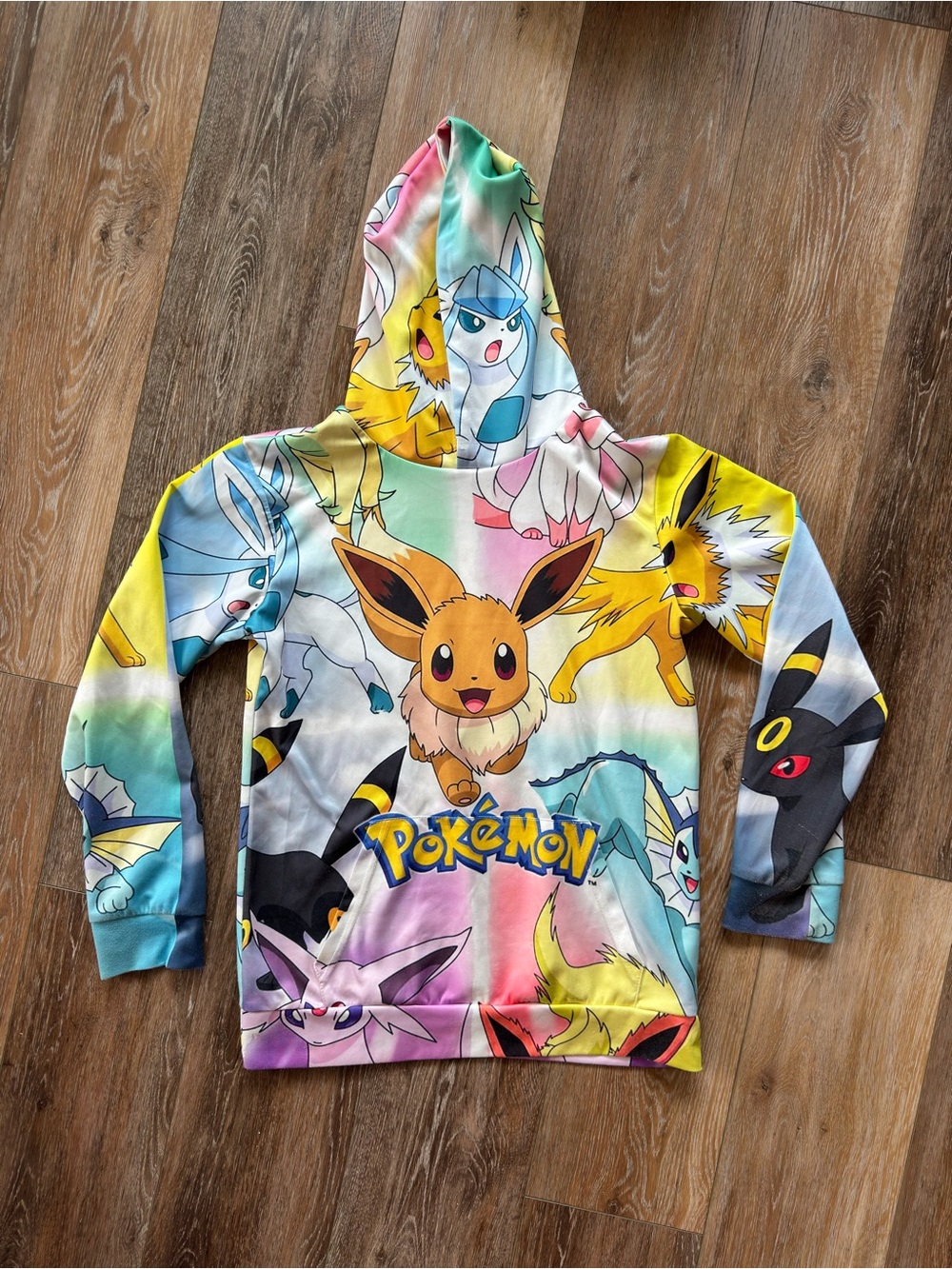 Pokemon Kids' Eevee & Eeveelutions Multicolor Hoodie